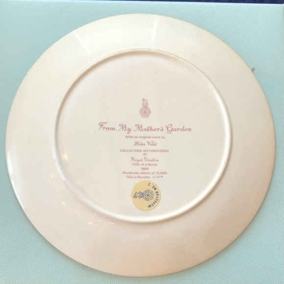 Royal Doulton, Hahn Vidal Collectors plate. From my Mother’s Garden - Picture 2 of 4